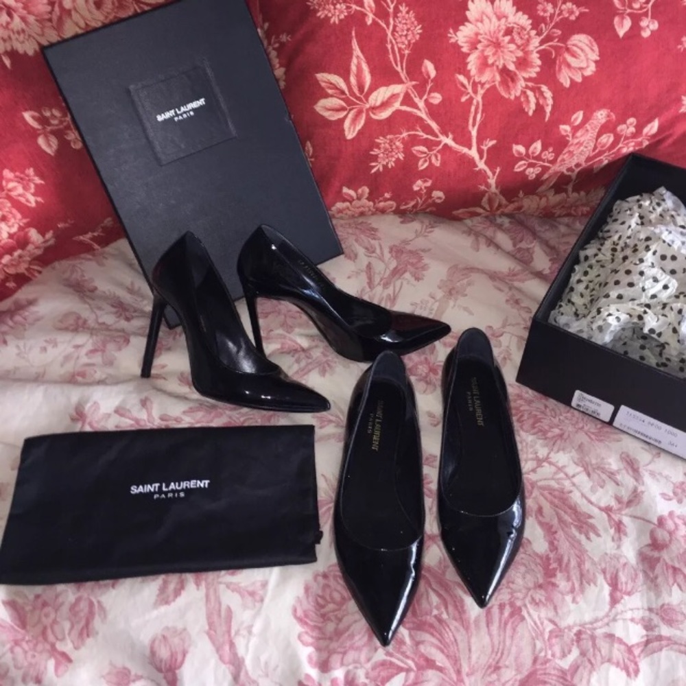 Saint Laurent Black Heels Timeless Elegance